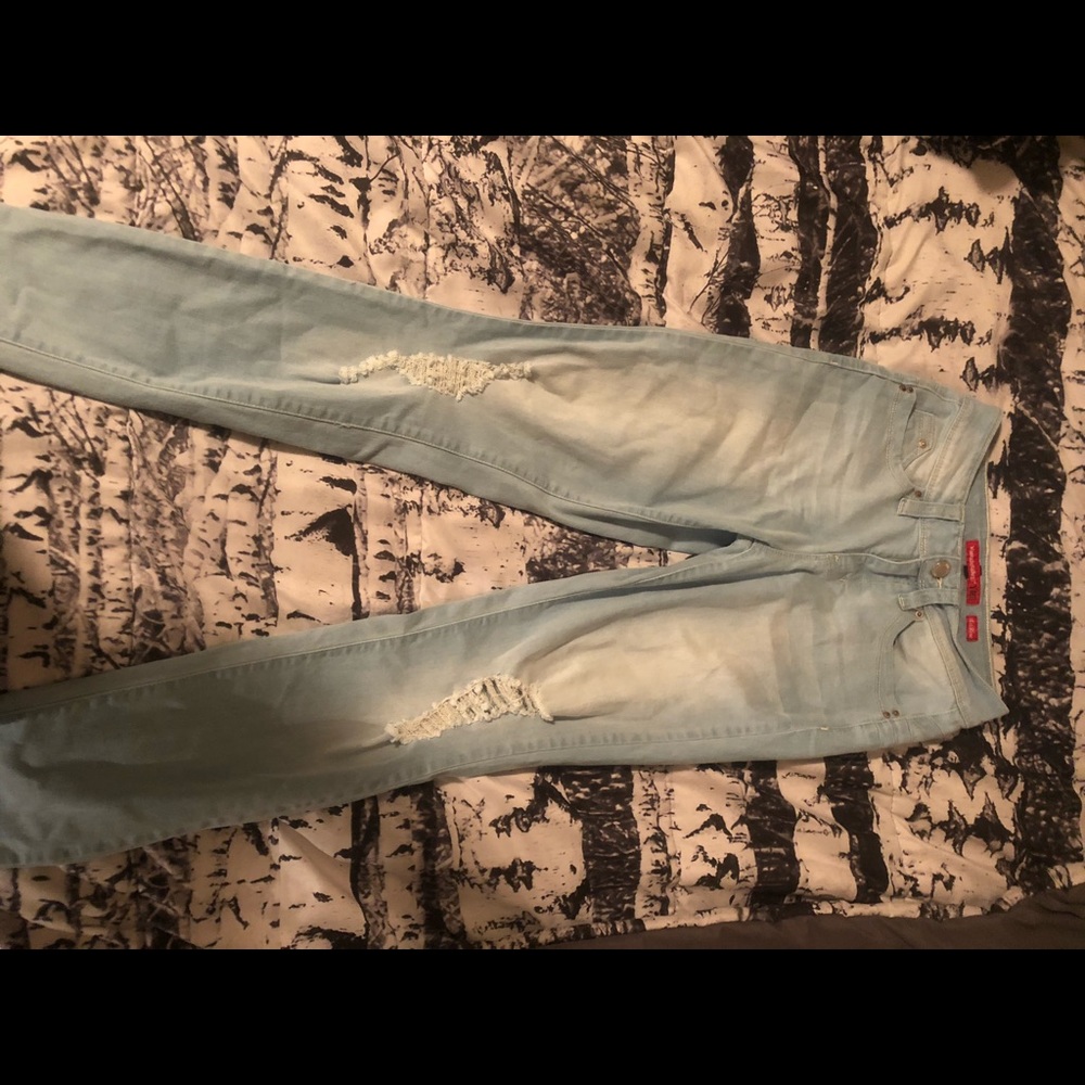 Light blue jeans